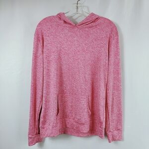 Eevee Pink Heather Hoodie Hooded Long Sleeve Sweatshirt, Sz XL